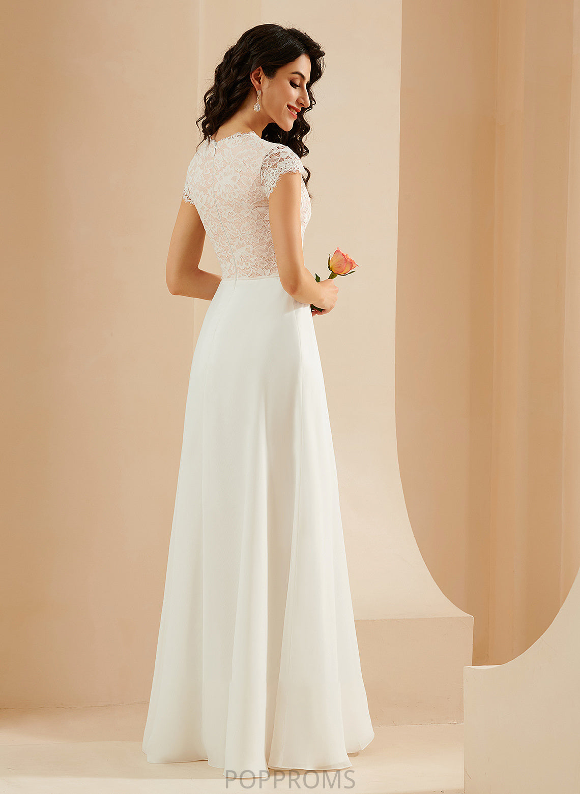 Neck Wedding Wedding Dresses A-Line Floor-Length With Dress Jillian Scoop Lace