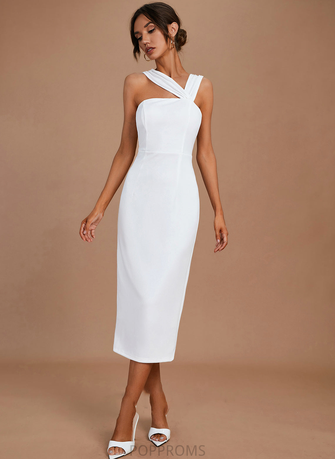 Wedding Dresses Priscilla Knee-Length V-neck Dress Wedding