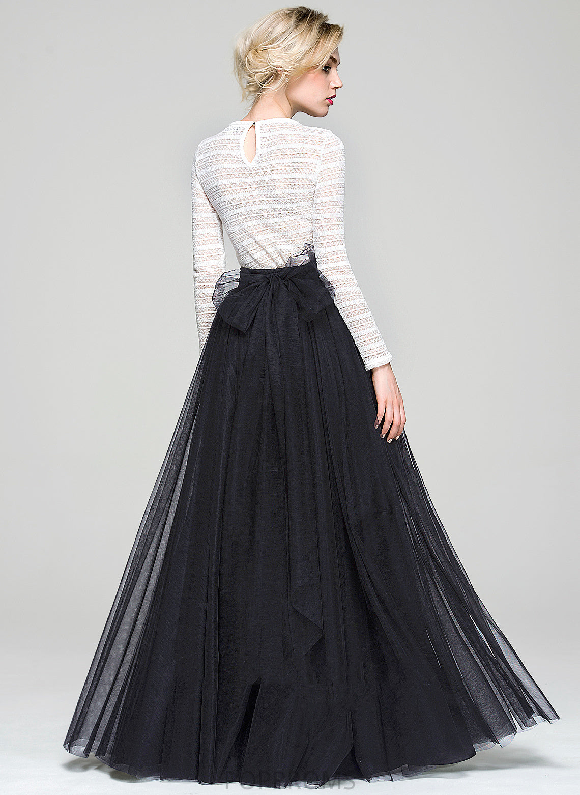 Skirt Ashtyn Tulle A-Line/Princess Cocktail Dresses Cocktail Floor-Length