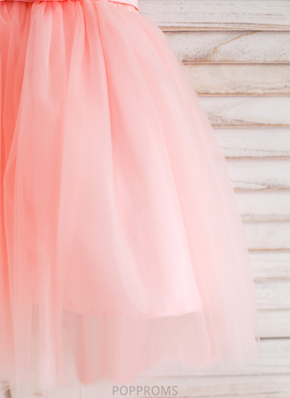 Flower Jamie Girl Scoop Tulle/Lace Knee-length Bow(s) Neck - Flower Girl Dresses Ball-Gown/Princess Dress Sleeveless With