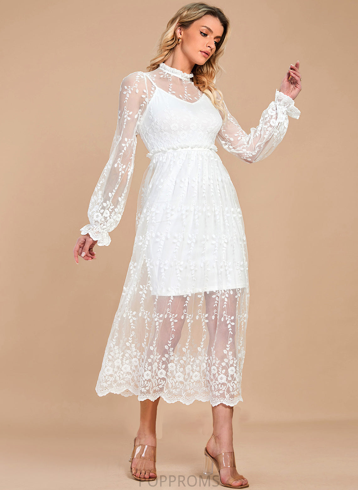 V-neck Short/Mini Dress Wedding A-Line Alana Wedding Dresses