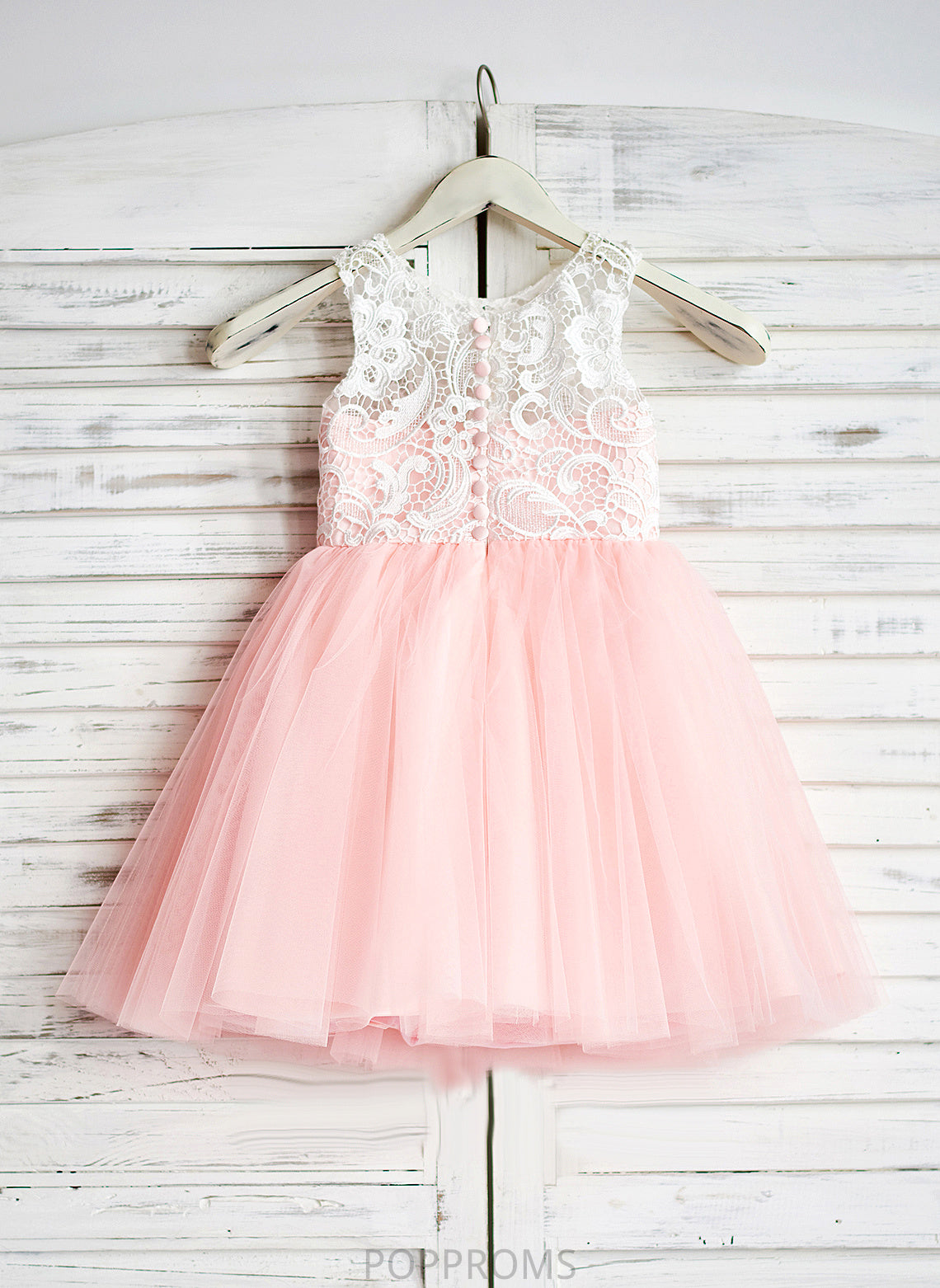 With Flower Girl Dresses A-Line - Scoop Vera Lace Sleeveless Dress Girl Knee-length Neck Flower Tulle