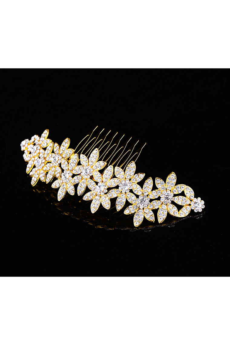 Gorgeous Hair Hoop Alloy With Rhinestones Wedding Bridal Tiara