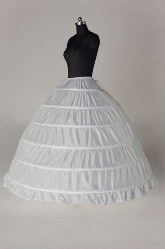 Women Nylon Floor Length 1 Tier Ball Gown Petticoats P005