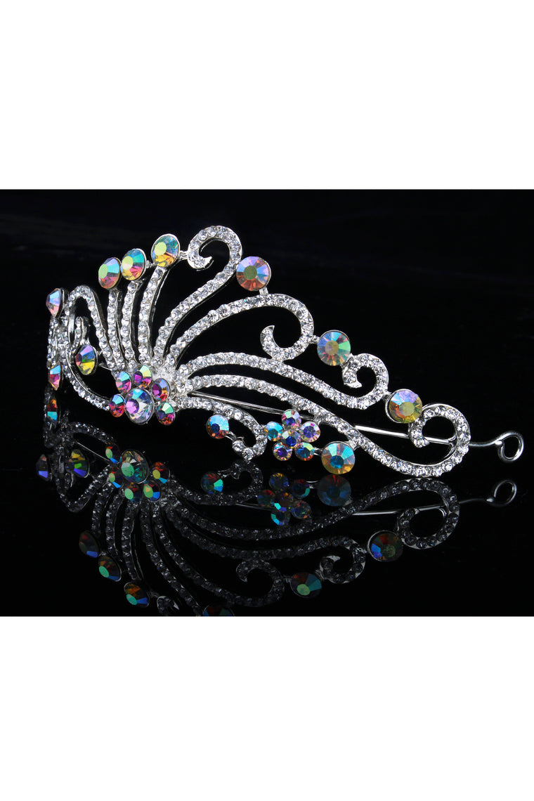 Gorgeous Hair Hoop Alloy With Pearls Wedding Bridal Tiara