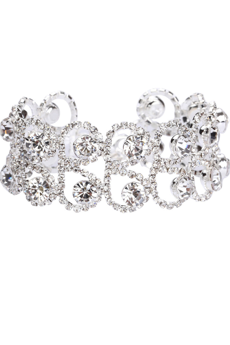 Shining Rhinestones With Crystal Ladies' Bracelets