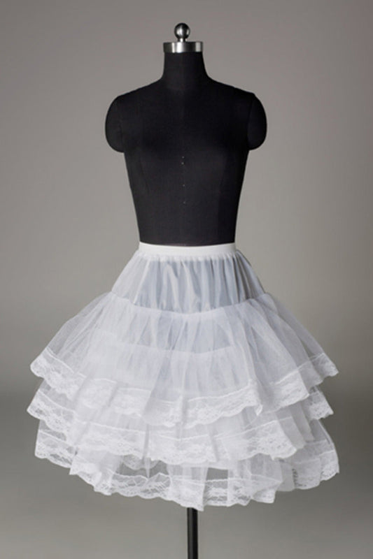 Women Nylon/Tulle Netting 3 Tiers Petticoats P018