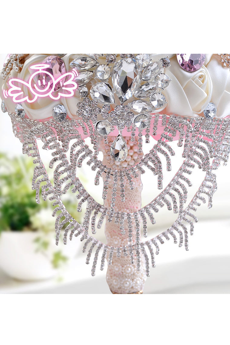 Fascinating Satin/Rhinestone Bridal Bouquets