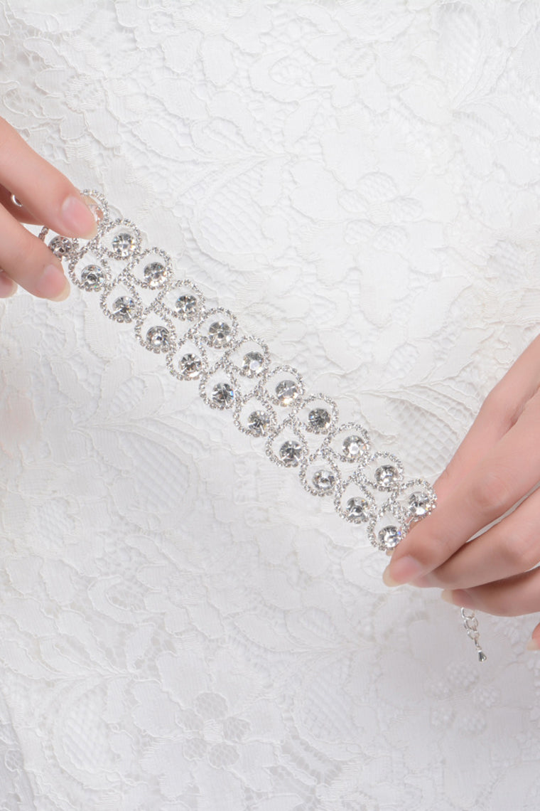 Shining Rhinestones With Crystal Ladies' Bracelets