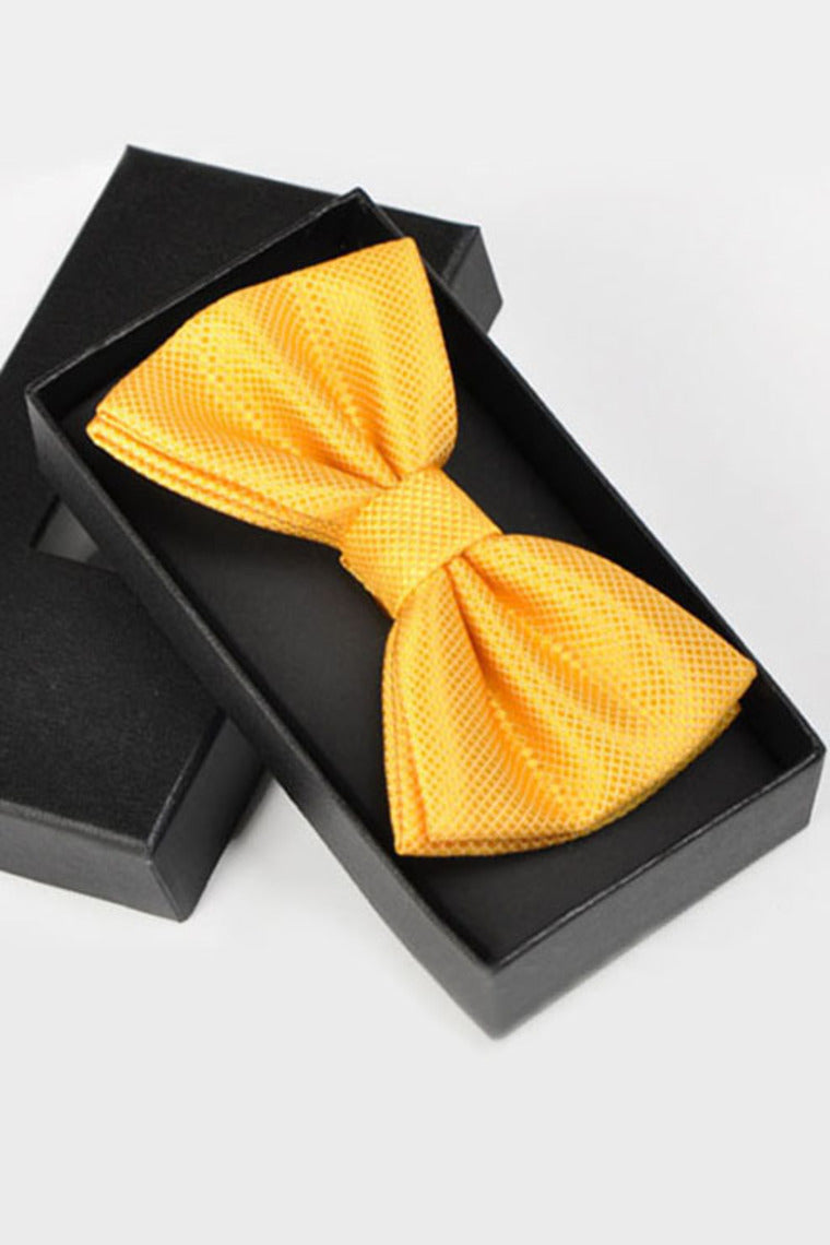 Fashion Polyester Bow Tie Yellow