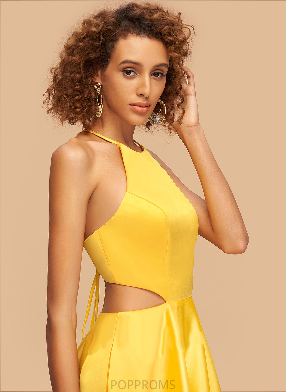 Neck Homecoming Dresses Scoop Satin Short/Mini Dress A-Line Lillian Homecoming