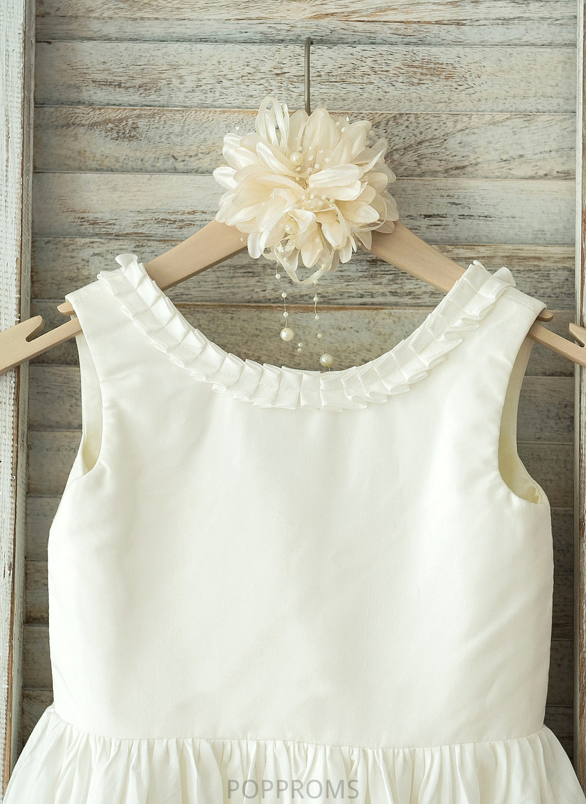 Jill Scoop Dress Neck - Girl Cotton Flower Girl Dresses A-Line/Princess Knee-length Sleeveless Flower