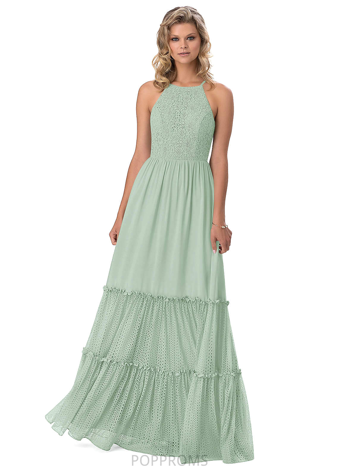 Vera Floor Length Natural Waist A-Line/Princess Spaghetti Staps Sleeveless Bridesmaid Dresses