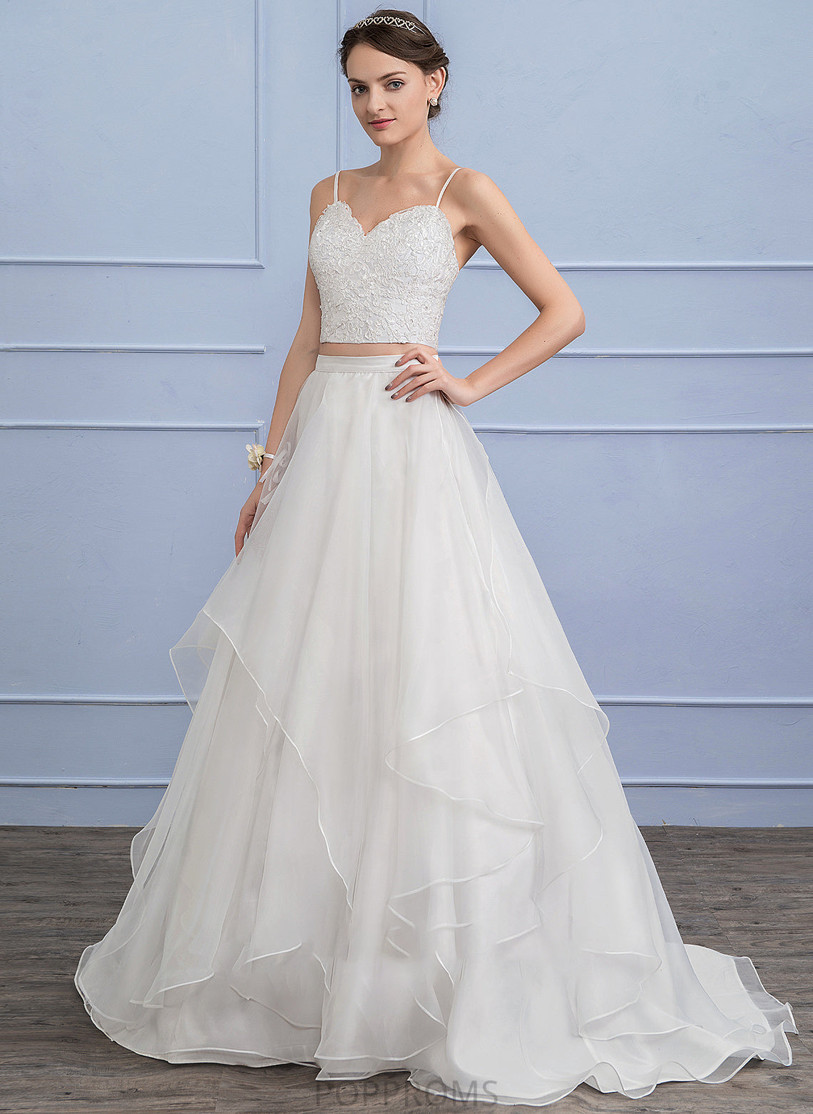 Train Wedding Organza Wedding Dresses Sweep Xiomara Skirt Separates