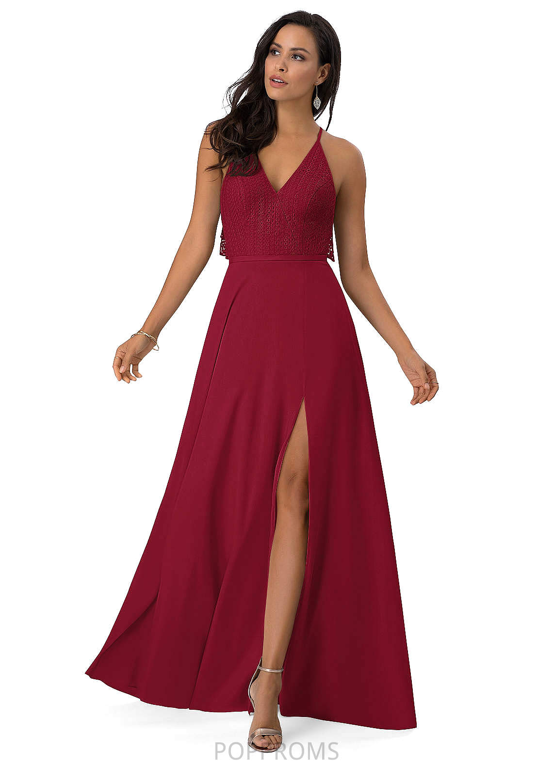 Uerica Natural Waist Sheath/Column Floor Length Spaghetti Staps Sleeveless Bridesmaid Dresses