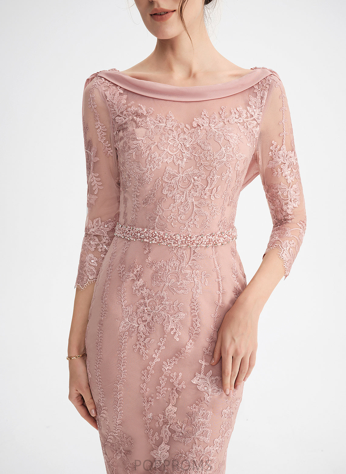 Neck Cocktail Sequins Dress Scoop Ally Sheath/Column Knee-Length Lace Beading Cocktail Dresses With