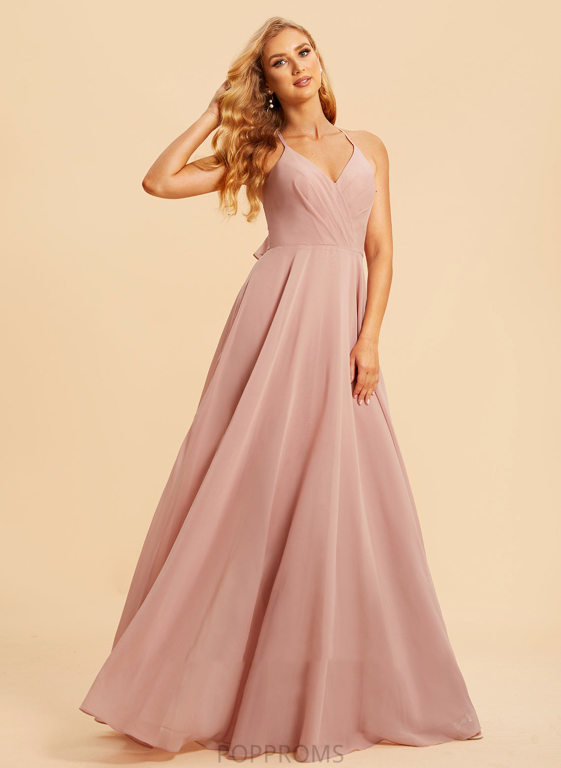 Embellishment Neckline Floor-Length A-Line Length V-neck Fabric Ruffle Silhouette Kaylin Velvet One Shoulder Bridesmaid Dresses