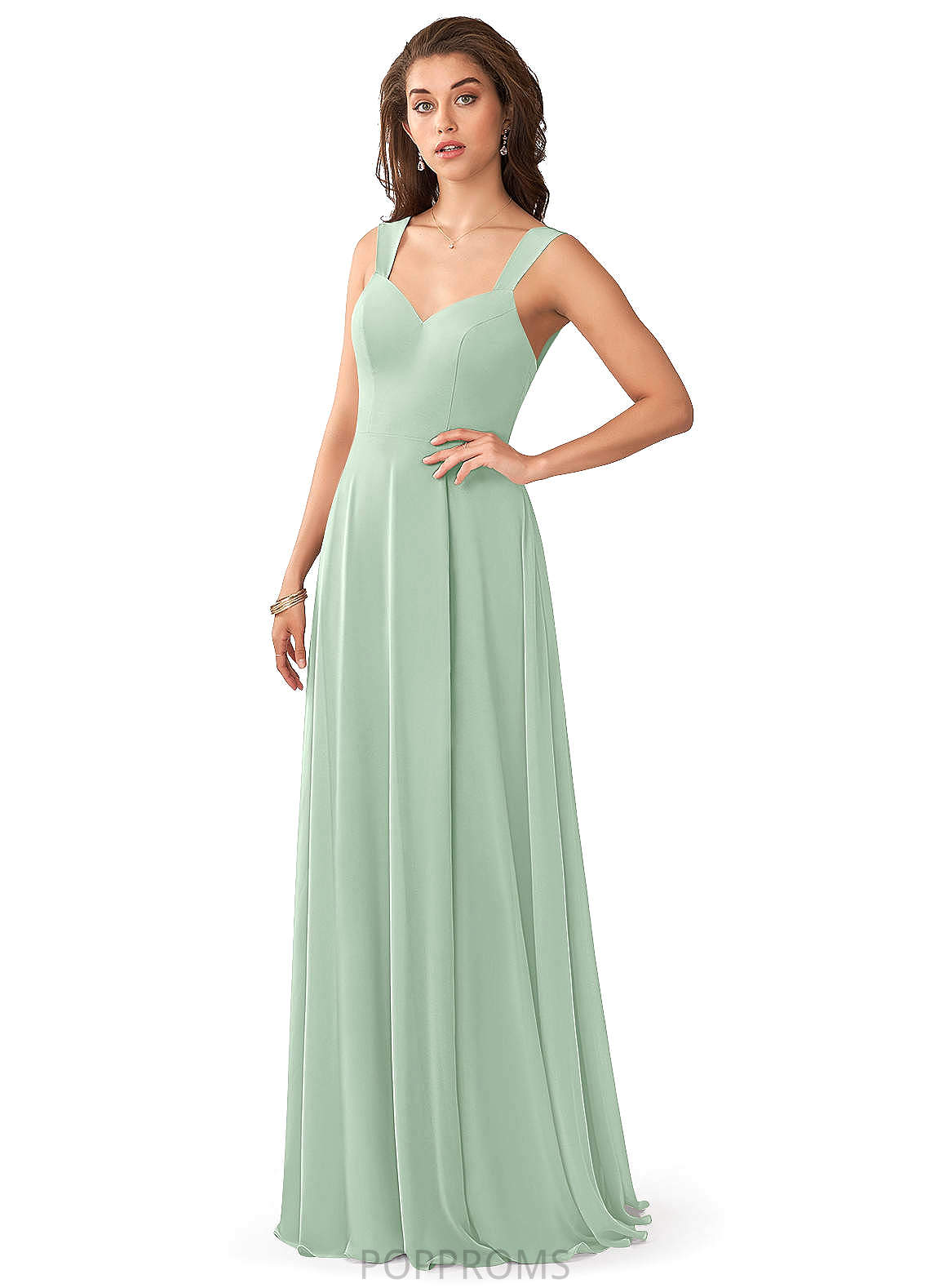 Trinity Spaghetti Staps Natural Waist Spandex Floor Length Trumpet/Mermaid Sleeveless Bridesmaid Dresses