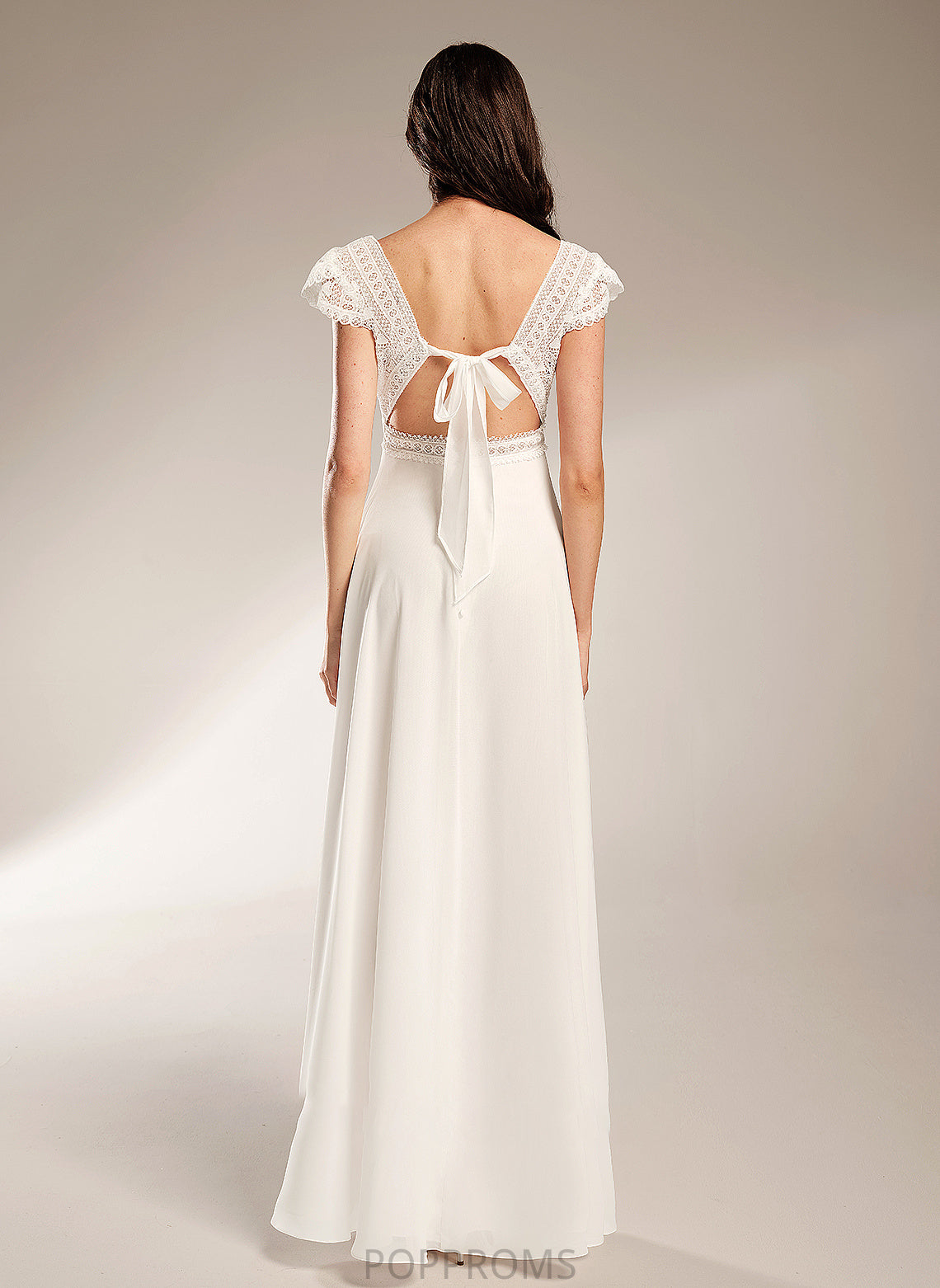 Wedding A-Line Cameron Wedding Dresses Floor-Length V-neck Dress