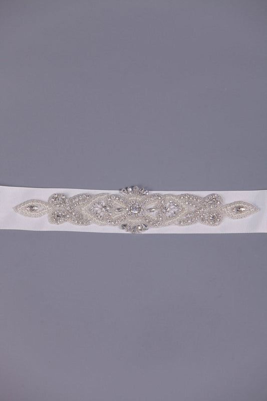 Unique Satin Wedding/Evening Ribbon With Beading