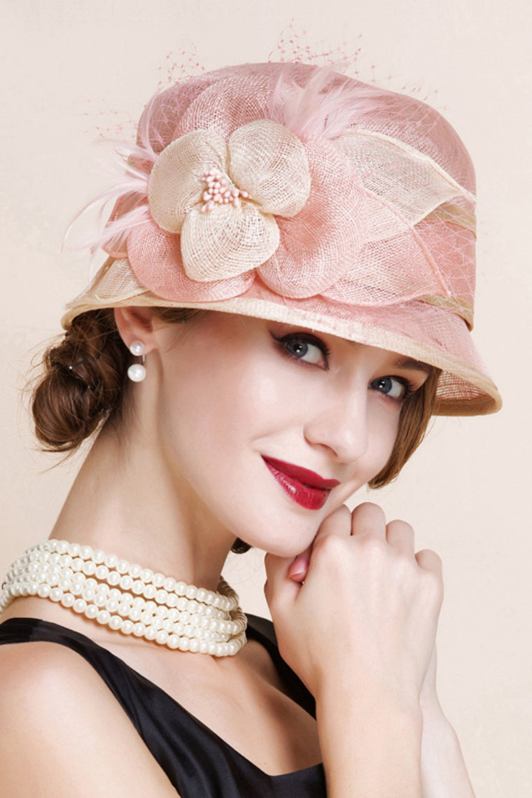 Ladies' Beautiful Cambric With Bowler/Cloche Hat