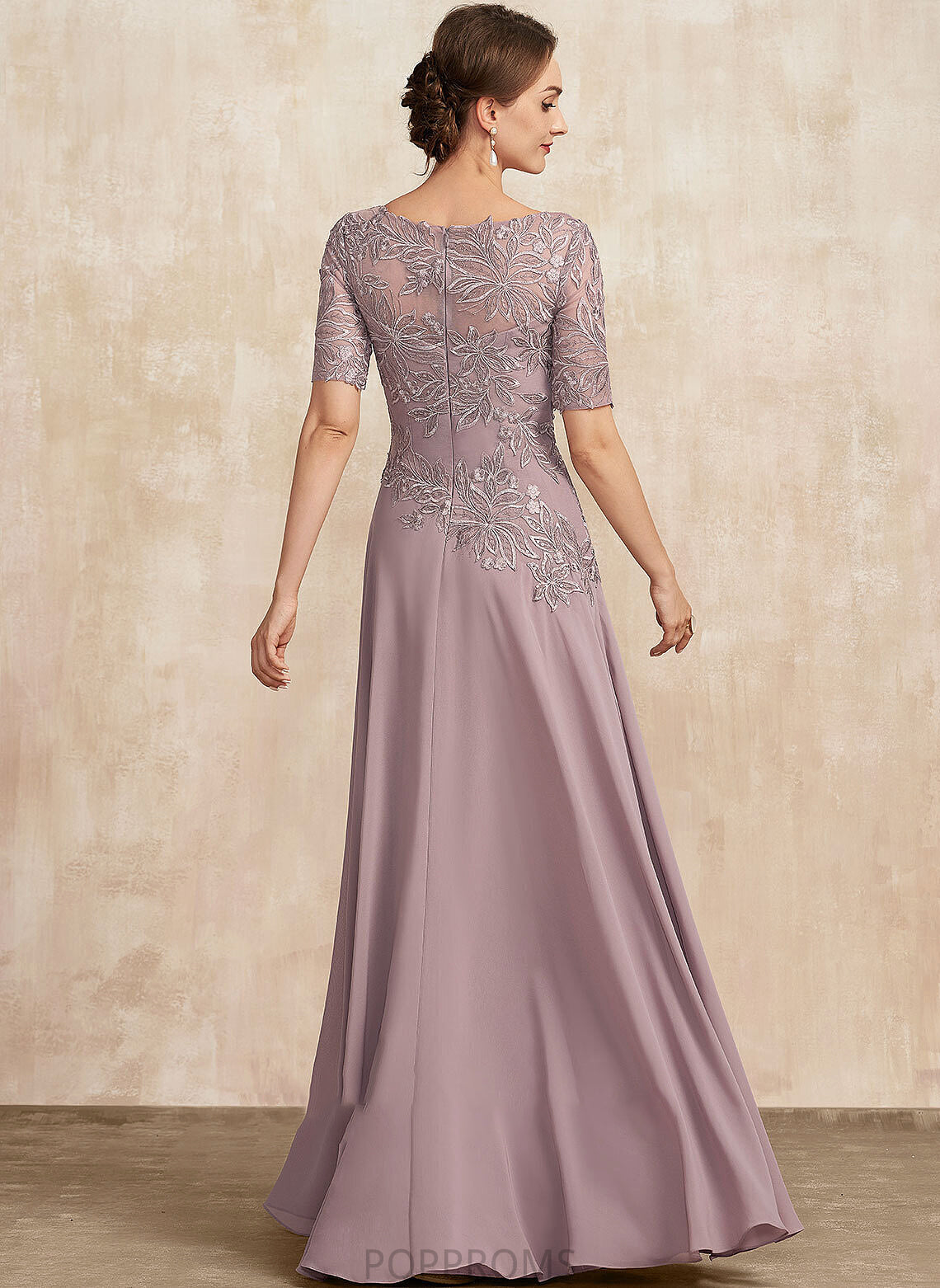 Dress Lace Mother of the Bride Dresses the Mother of Bride Scoop Neck Karlie Floor-Length Chiffon A-Line