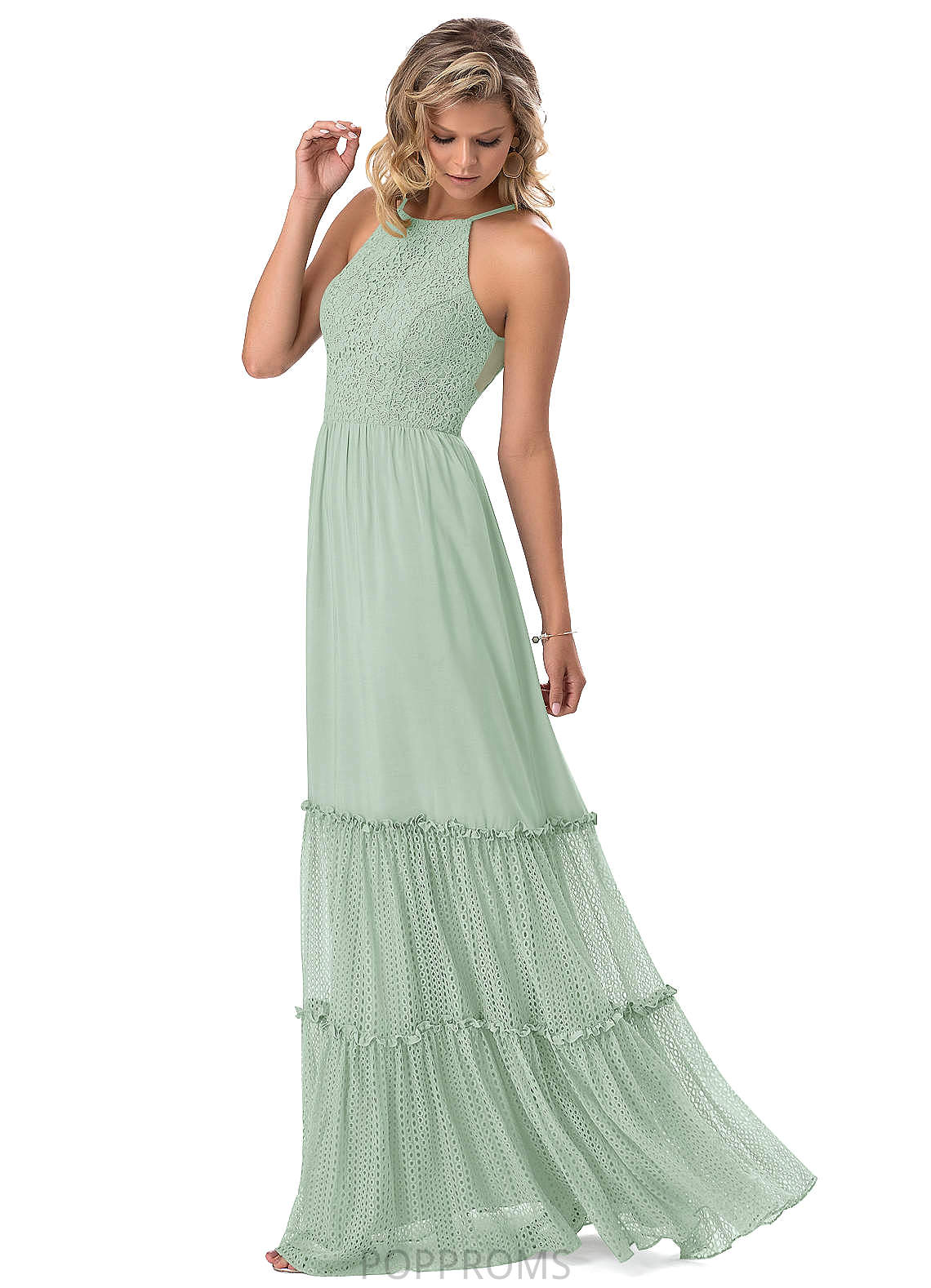 Vera Floor Length Natural Waist A-Line/Princess Spaghetti Staps Sleeveless Bridesmaid Dresses