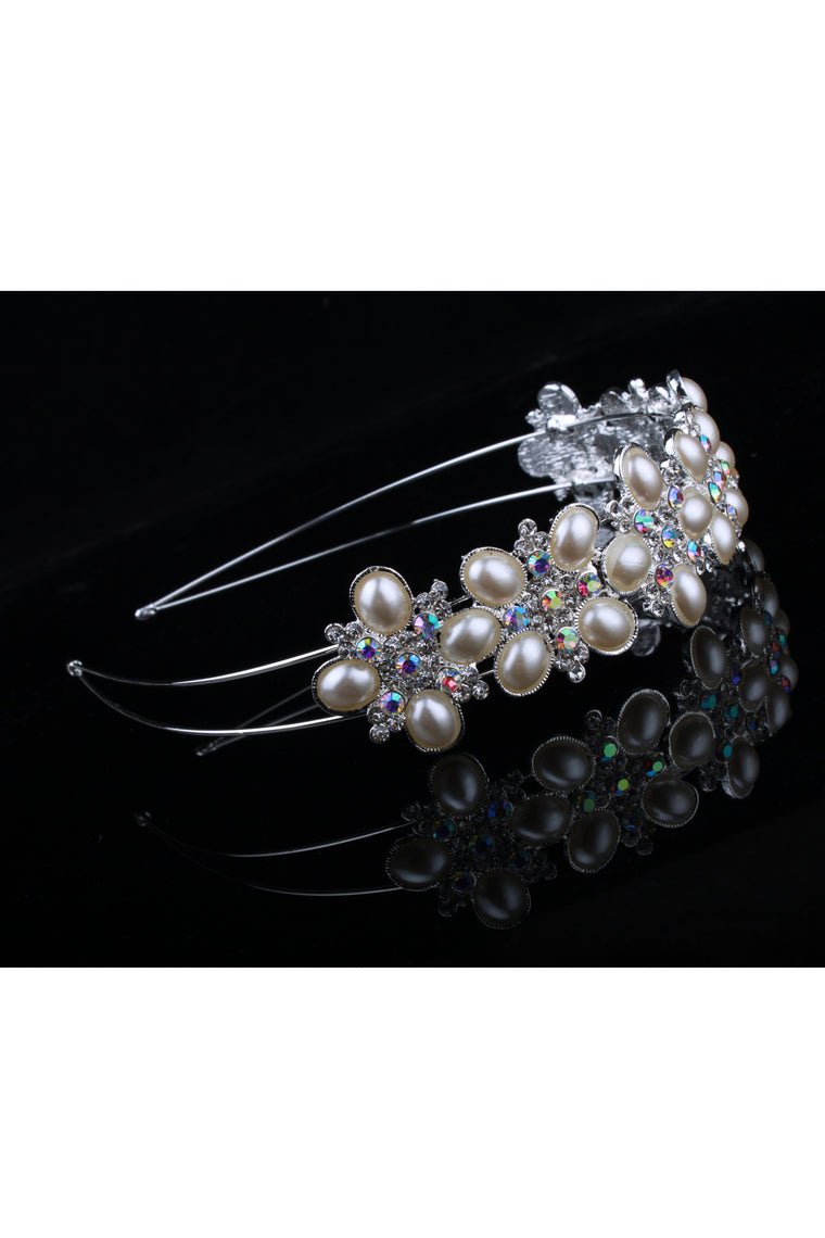 Gorgeous Hair Hoop Alloy With Rhinestones Wedding Bridal Tiara