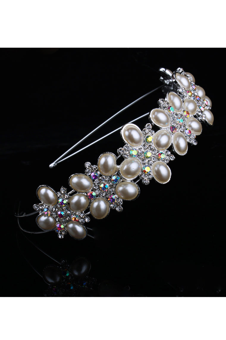 Gorgeous Hair Hoop Alloy With Rhinestones Wedding Bridal Tiara