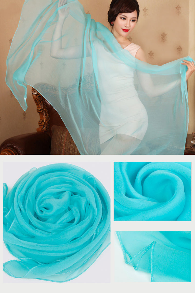 Flowing 30D Chiffon Matching Shawl Size 70*200cm