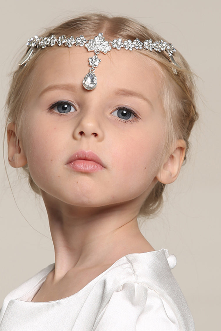 Classic Alloy With Rhinestone Flower Girl Hair Jewelry