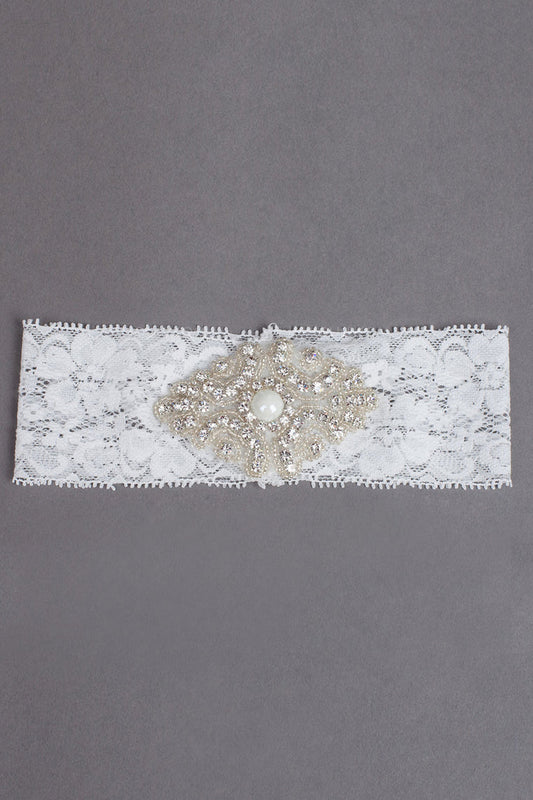 Amazing Wedding Garters With Beading