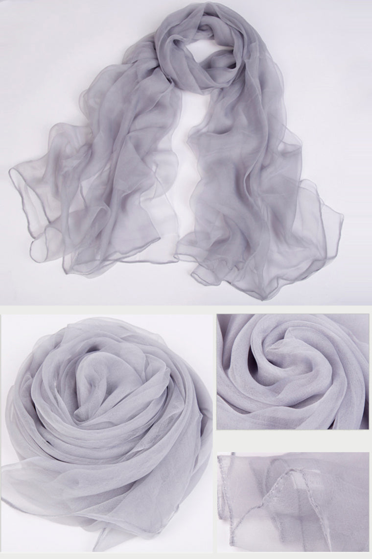 Flowing 30D Chiffon Matching Shawl Size 70*200cm