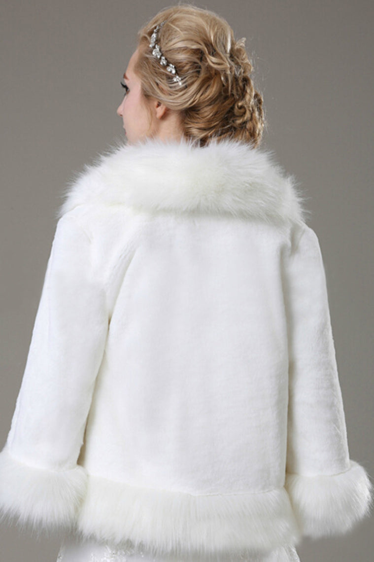 Glamorous Faux Fur Wedding Wrap