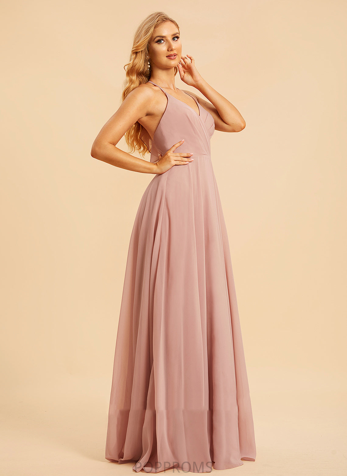 Embellishment Neckline Floor-Length A-Line Length V-neck Fabric Ruffle Silhouette Kaylin Velvet One Shoulder Bridesmaid Dresses