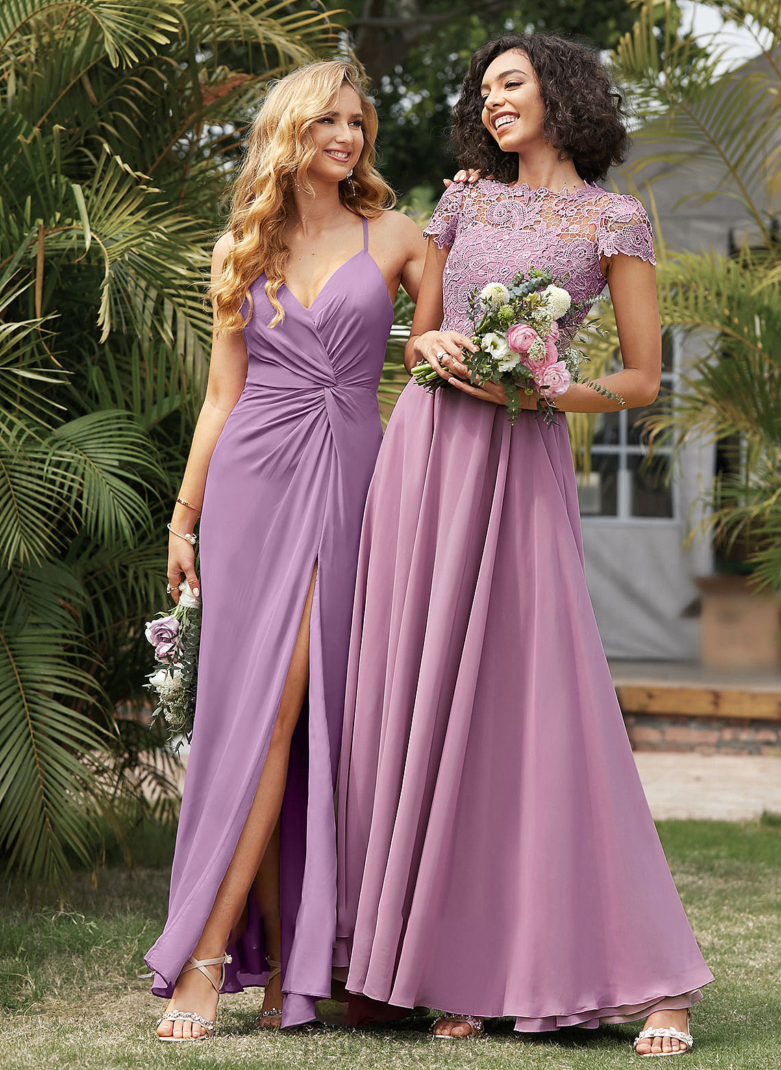 Length A-Line Fabric Silhouette Neckline Floor-Length Embellishment ScoopNeck Pockets Thea Sleeveless Spaghetti Staps Bridesmaid Dresses