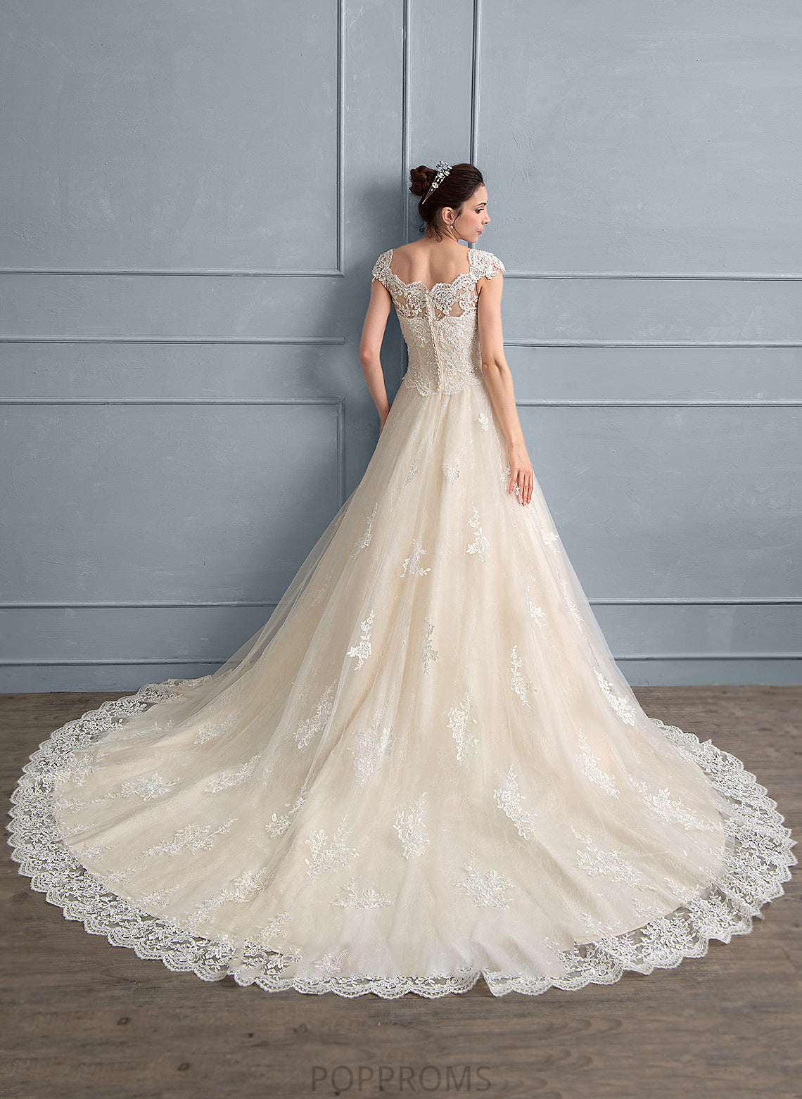 Sweetheart Sequins Tulle Wedding Dresses Train Jazmine With Wedding Dress Lace Ball-Gown/Princess Beading Cathedral