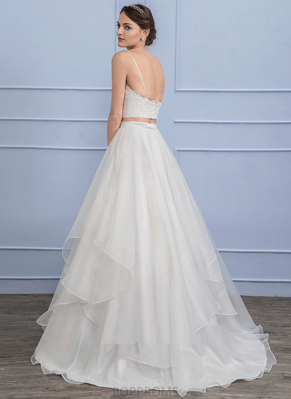 Train Wedding Organza Wedding Dresses Sweep Xiomara Skirt Separates