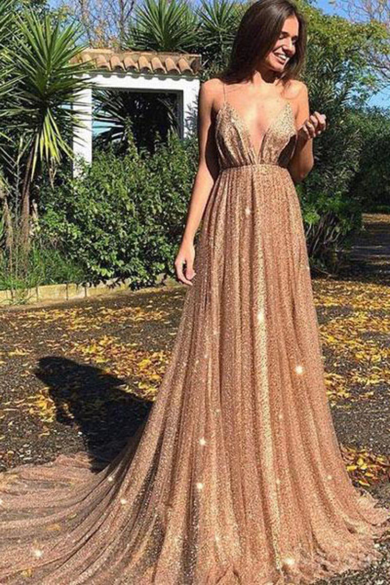 2024 Sexy Backless Spahgetti Straps Halter Long Evening Prom Dresses