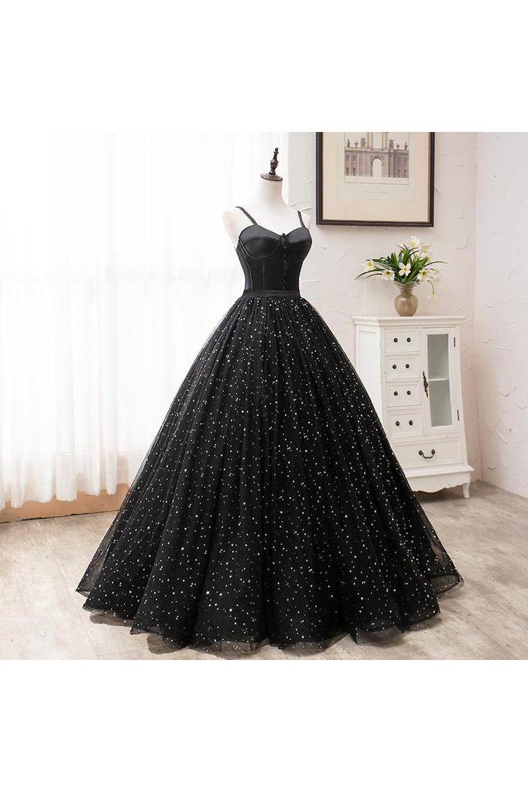 Vintage Ball Gown Black Princess Prom Dresses For Teens Cute Dresses