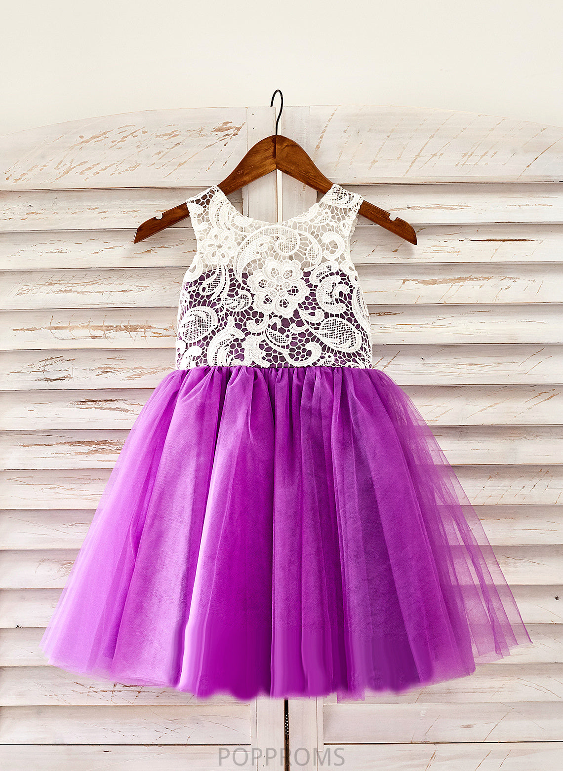 With Flower Girl Dresses A-Line - Scoop Vera Lace Sleeveless Dress Girl Knee-length Neck Flower Tulle