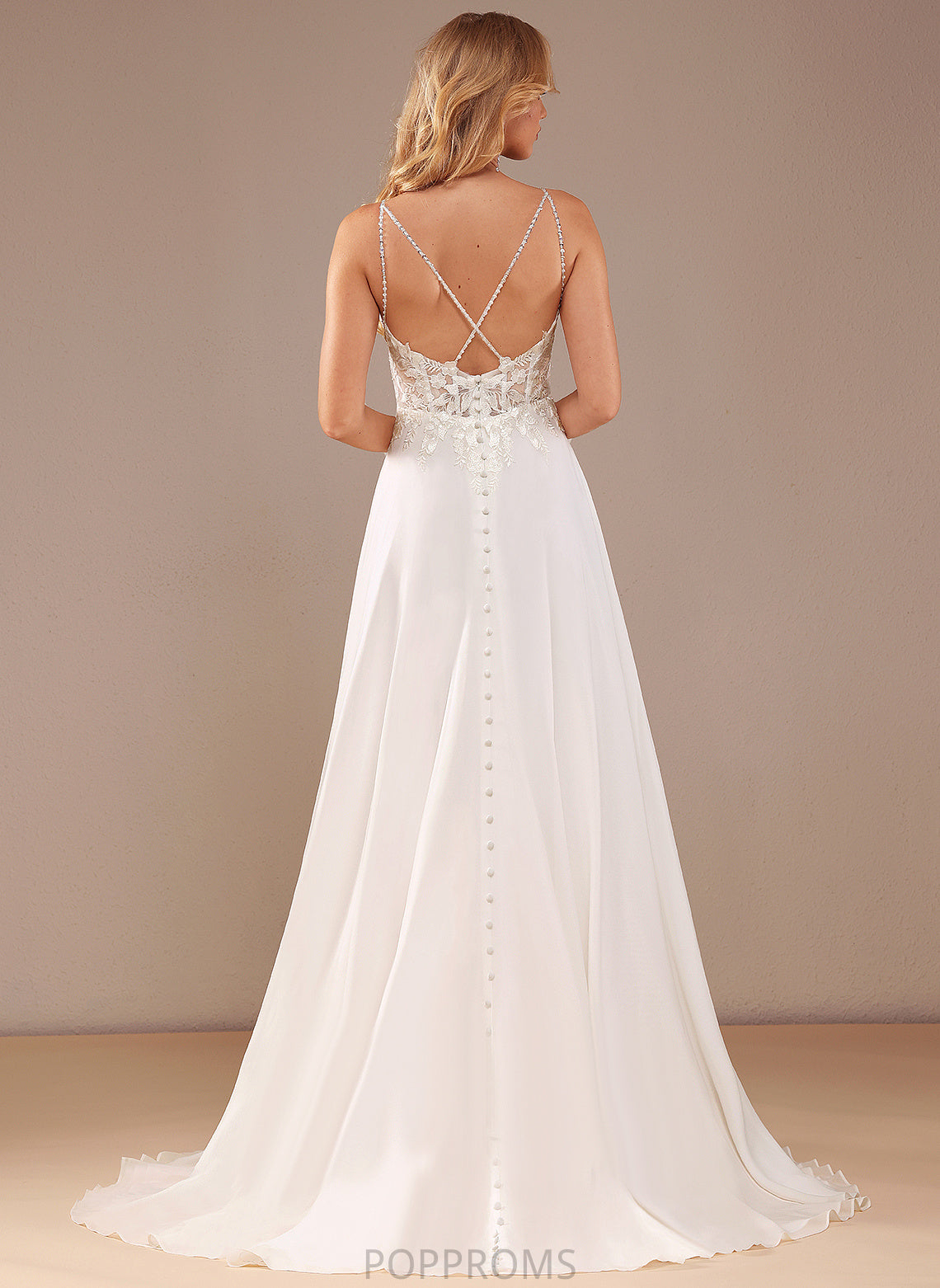 With Wedding Sequins Eliza V-neck Dress Feather Lace Court Chiffon A-Line Pockets Beading Train Wedding Dresses Lace