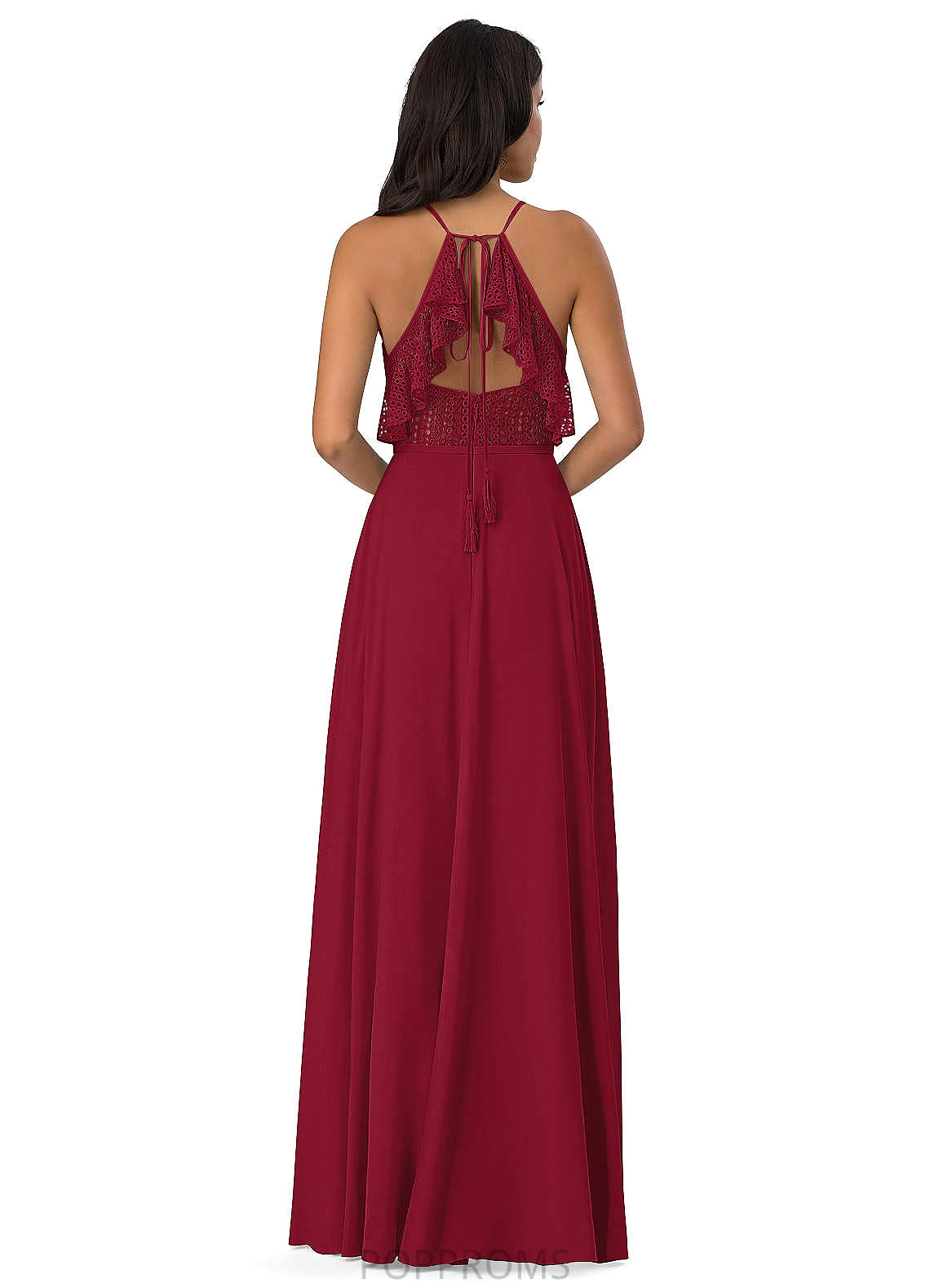 Uerica Natural Waist Sheath/Column Floor Length Spaghetti Staps Sleeveless Bridesmaid Dresses