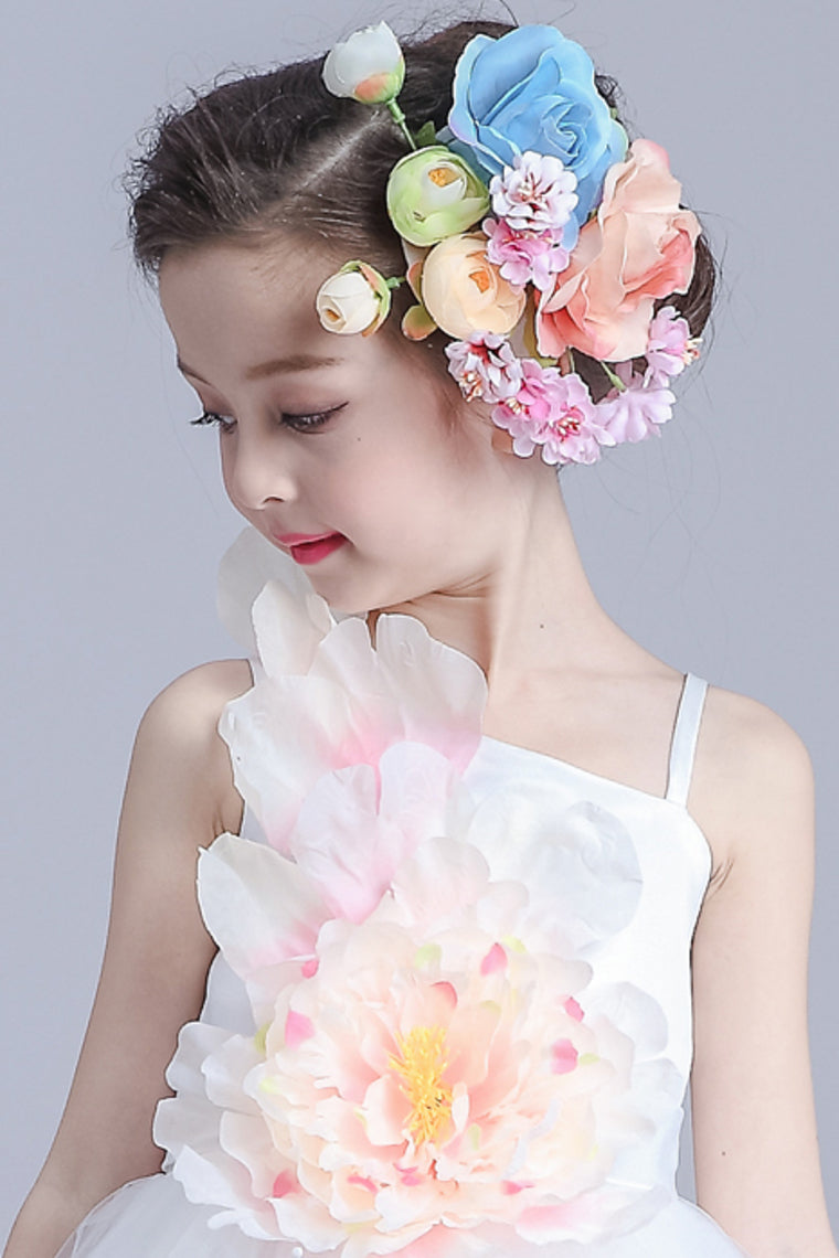 Colorful Flower Girl'S Fabric Headpiece - Wedding / Special Occasion / Outdoor Hair Clips