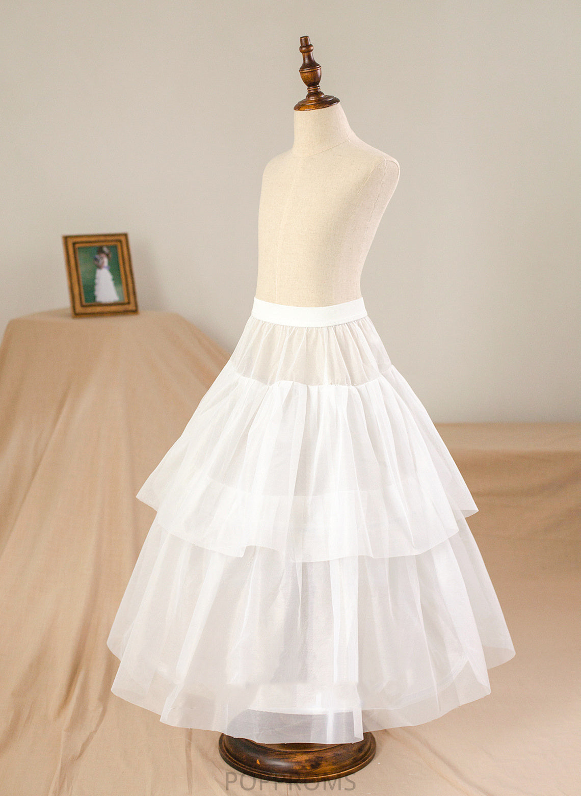 Floor-length Dress Organza/Satin (Petticoat Flower Neck Flower Girl Dresses Leslie Bow(s) Ball-Gown/Princess With Scoop Girl - included) Sleeveless NOT