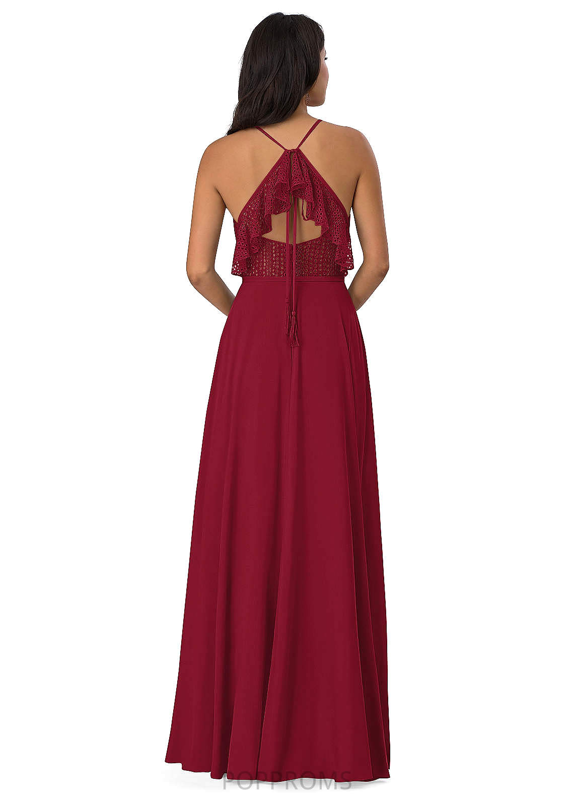 Uerica Natural Waist Sheath/Column Floor Length Spaghetti Staps Sleeveless Bridesmaid Dresses