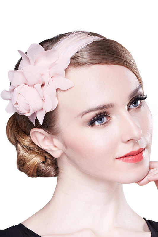 Ladies' Romantic Chiffon With Flower Fascinators