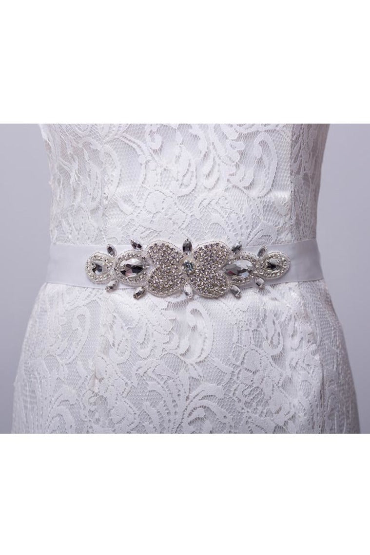 Attractive Wedding/Evening Ribbon Sash With Rhinestone