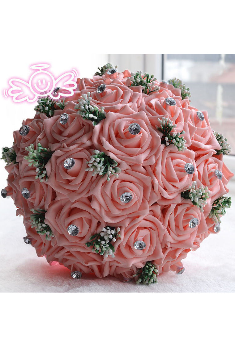 Graceful Round Foam Bridal Bouquets