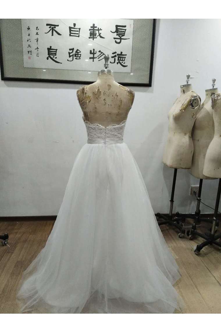 Sweetheart Ball Gown Wedding Dresses Tulle Floor Length With Beading&Appliques